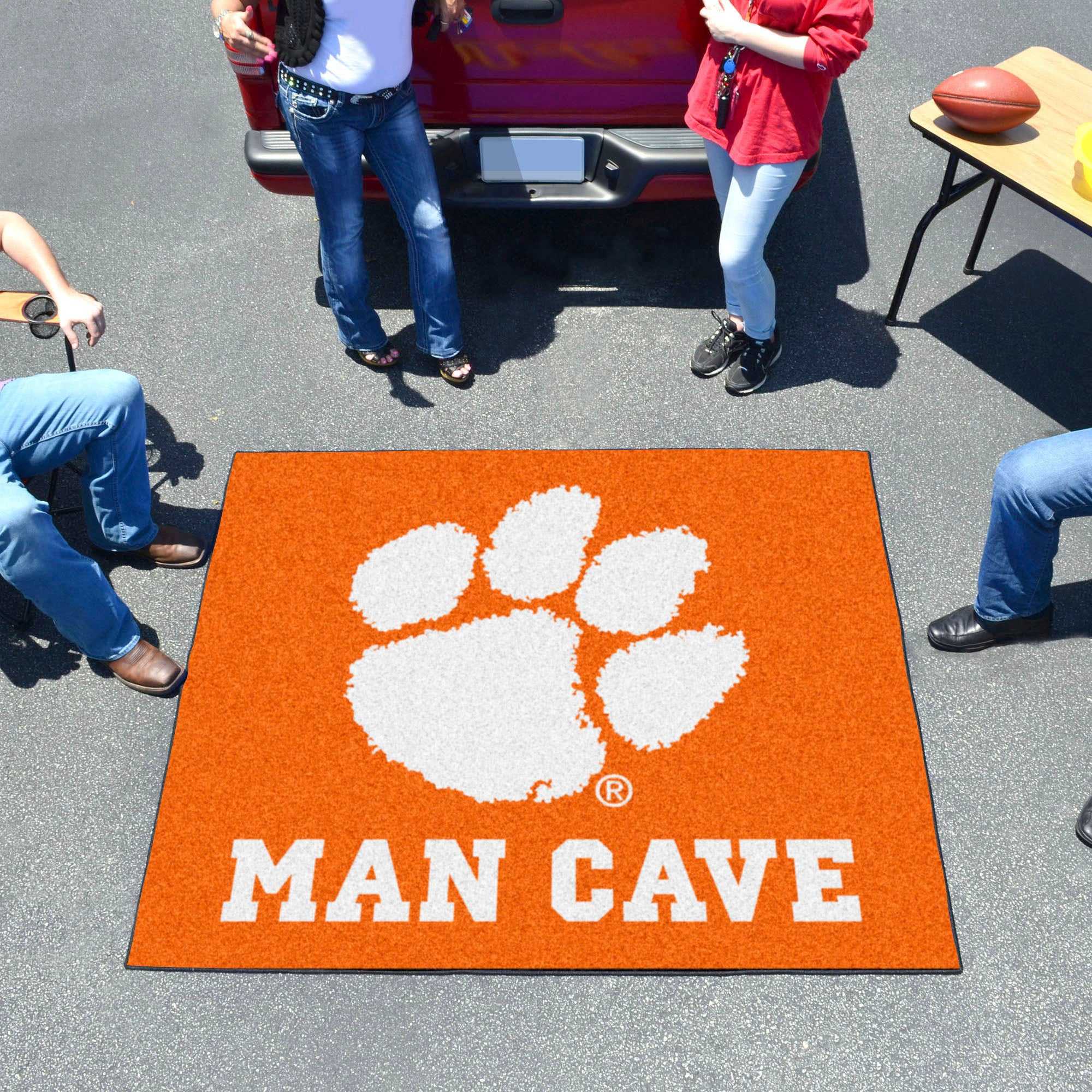 FANMATS, Clemson University Man Cave Rug - 5ft. x 6ft.