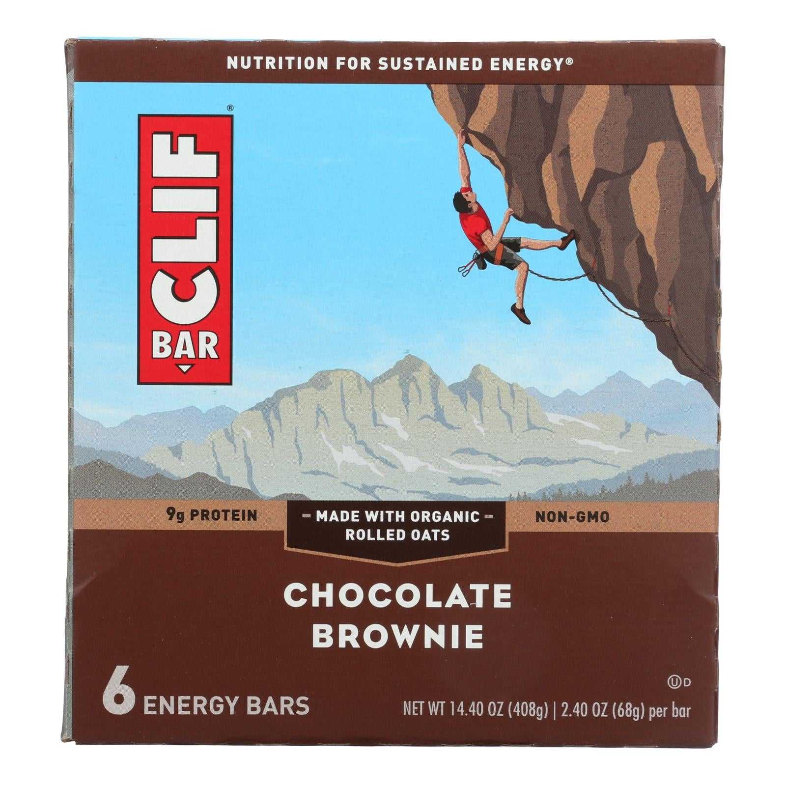 Clif Bar, Clif Bar - Energy Bar - Chocolate Brownie - Case of 6 - 6/2.4 oz. (Pack of 6)
